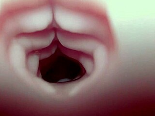 Emelie gets a quickie creampie from the bad dragon monster cock?