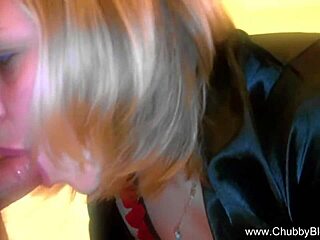 Shimmering Blonde Italian MILF Blowjob Passion