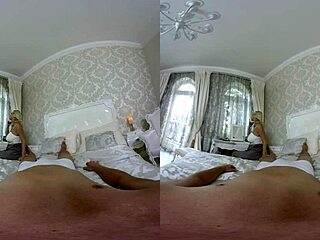 Blonde with big tits gets hardcore pov fucking and sucking