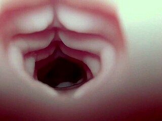 Emelie gets a quickie creampie from the bad dragon monster cock?