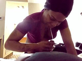 Hawk tuah dominates with intense pov spit blowjob