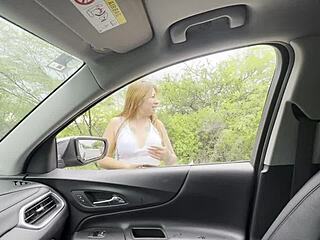 why did i pick up that big ass stranger in miniskirt for car creampie ride?