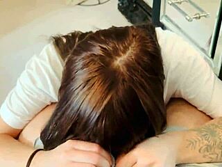 best deepthroat continued with cum eating