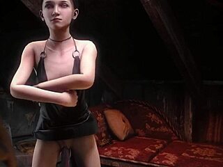 Girl Alone with Floating Dildo, Getting Fucked in Mysterious Ways