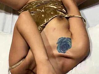 Whore milf in threesome gets double penetration with dick and dildo!