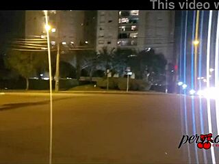 moto boy chases woman flashing breasts from car sunroof