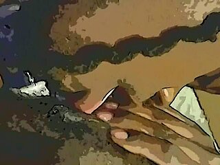 Dildo and tongue team up on wet pussy