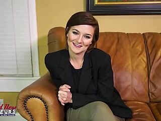 Short Haired Brunette Kylie Deepthroats Big Cock In Doggystyle And Swallows Cum