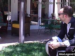 alex legend rides big cock with intense emotions in stockings