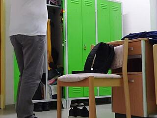 Watch This German Amateur Strip at Work, Showing Sexy Ass and Legs!