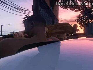 Franklin scores hooker service in wild GTA 5 car game