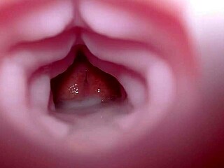 Emelie gets a quickie creampie from the bad dragon monster cock?