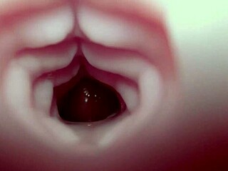 Emelie gets a quickie creampie from the bad dragon monster cock?