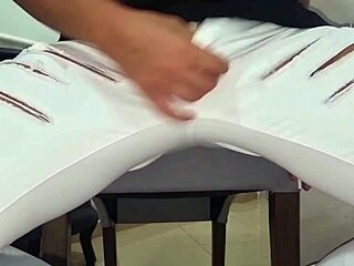 Ansima Moans and Squirts Close-Up from Huge Cock in Ass