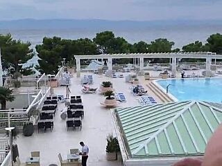 Masturbating With Lisa On Balcony?