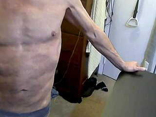 Skinny Solo Grinds On Stool And Football In Grey Briefs, Releasing Muscle Tension With Big Cock Fetish