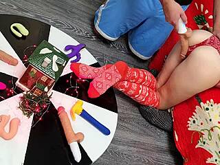 Milf Bent Over Takes Two Thrusting Dildos