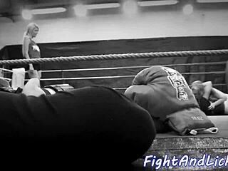 petite euro wrestles busty les babe in close-up fight