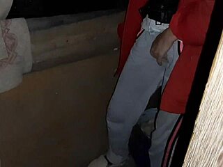 Caught step-aunt masturbating to orgasm