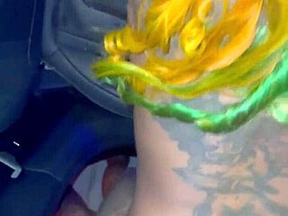 Gay Slut Sucks Big Black Cock in Car