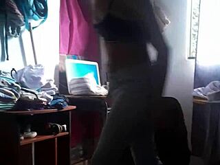 Petite latina masturbates ass to orgasm in solo anal play. Brunette amateur fingers tight hole for quick climax.