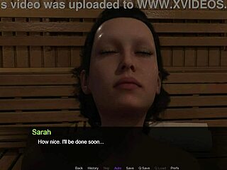 i'm in a hot sauna with shaved friends for a relaxing group session