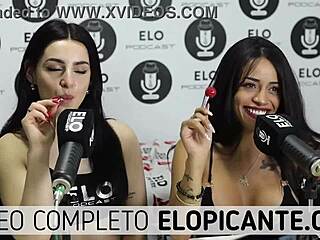 Bisexual Lesbians Kiss And Play With Lollipop In Intense Session