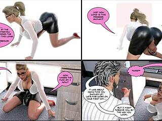 The new secretary in crossdressing attire