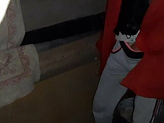 Caught step-aunt masturbating to orgasm