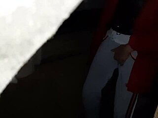 Caught step-aunt masturbating to orgasm