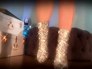 Goddess Mesmerizes Slave With Sparkle Boots In Femdom Domination And Ass Worshiping!