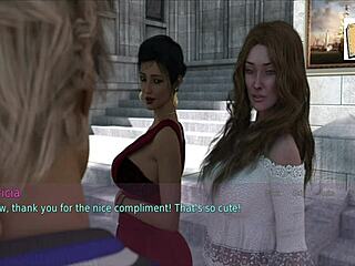 Wife And Stepmother Share Big Tits Fun