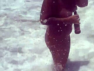 I got naked on the beach, flashing my body. Want to see?