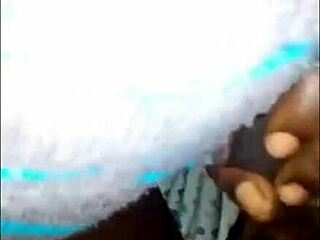 horny neighbor's wife gives hot blowjob to big cock