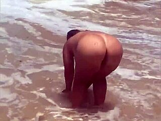 I got naked on the beach, flashing my body. Want to see?