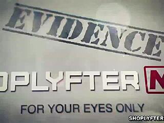 الفتاة الثديية تُمسك بالسرقة تواجه عقاب قاسي