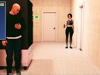 I met hot teacher Elizabeth in the game, she's a sexy MILF babe