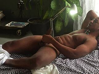 Latina Bodybuilder Deepthroats Black Roommate's Big Cock In Bedroom After He Catches Me Spying!