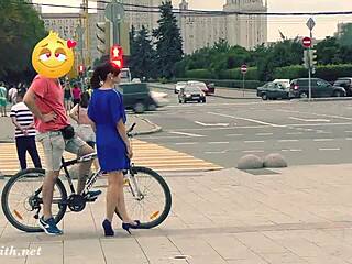 Hidden cam captures Jeny getting stripped in public street