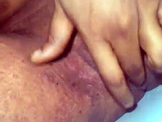 her pussy is so wet, spreading those legs and big clit wide