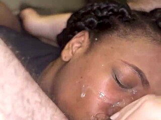 Ebony stripper loves intense anal and cum