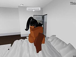 19-year-old black guy fucks cock-hungry slut