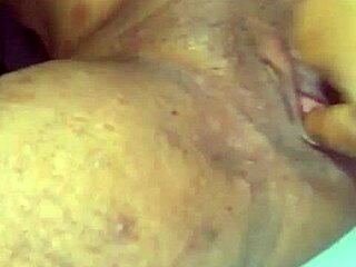 her pussy is so wet, spreading those legs and big clit wide