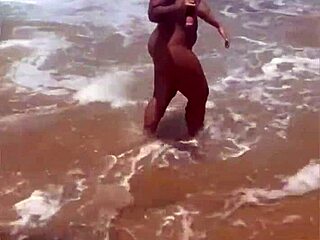 I got naked on the beach, flashing my body. Want to see?