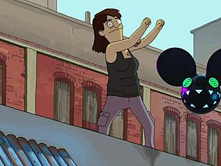 the dancing person from bobs burgers bridged by lightwave