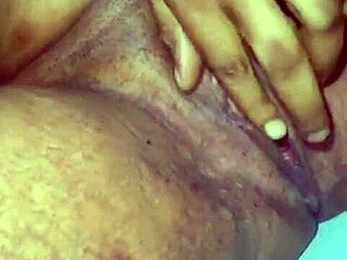 her pussy is so wet, spreading those legs and big clit wide