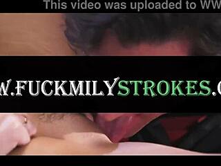 Stepfather and Stepmother Boldly Devour Stepsons Girlfriends Pussy