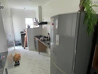 Hidden camera latina employee.