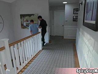 Intense stepmoms lesbian foursome with blowjob and pussy