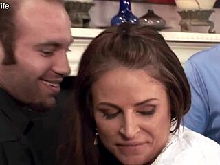 Wife Brooke Belle Bangs Stud While Hubby Watches